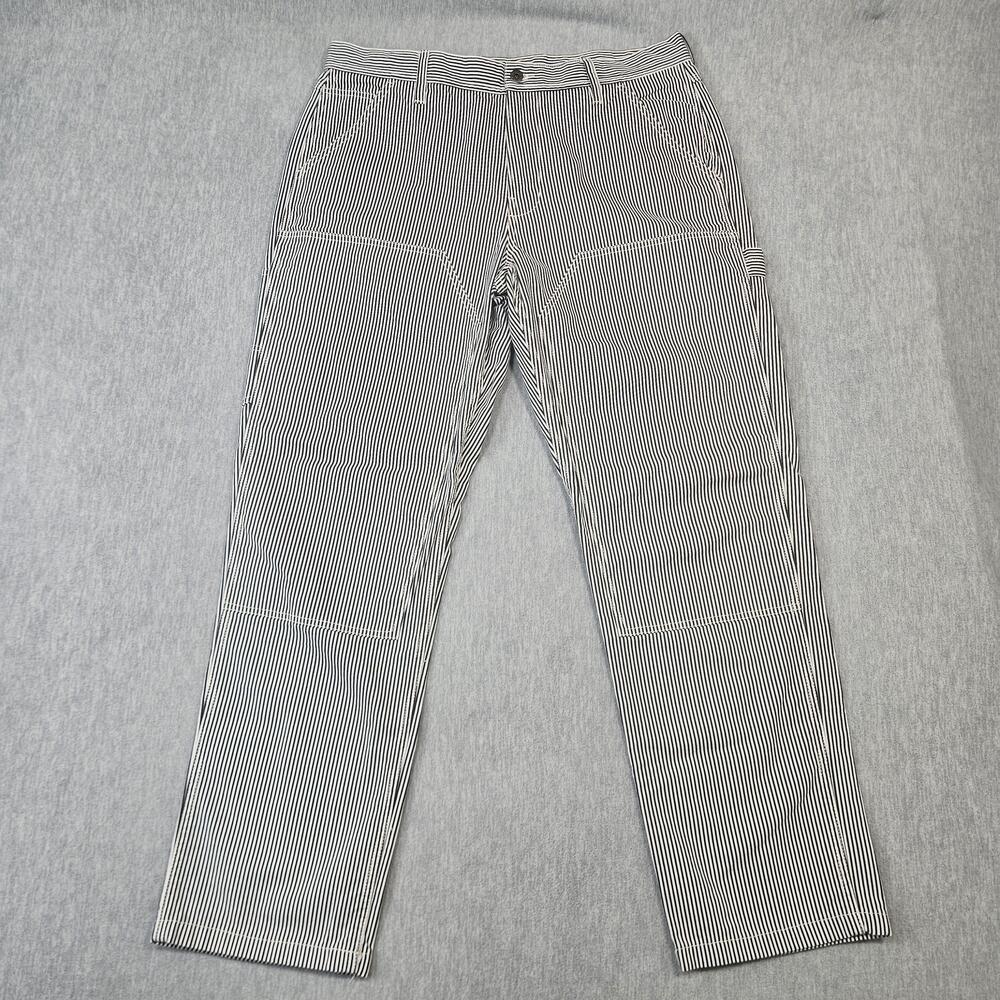 Wallace & Barnes Pants Mens 36x32 Double Knee Carpenter Railroad Strip Workwear